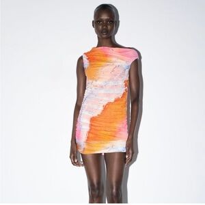 Zara printed mesh mini